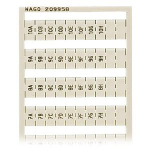 WSB-markeringskaart als kaart bedrukt wit 209-958 VVE=5