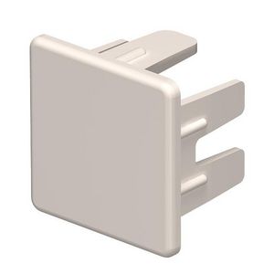 Eindstuk 25x25mm polyvinylchlorid creme wit 9001 VVE=10