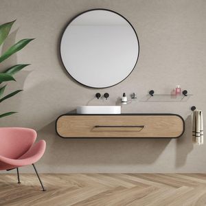 Handdoekrek 1 arm Black OPAL