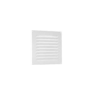 ALU schoepenrooster vlak model 200x200mm wit