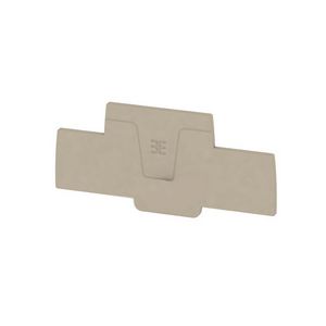 Afsluit- eindplaat d.beige h:98.5mm b:2.1mm V-0 VVE=20