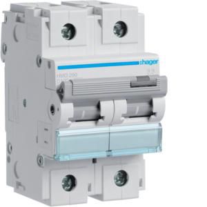 Installatieautomaat 2-polig 100A D-karakteristiek 15kA