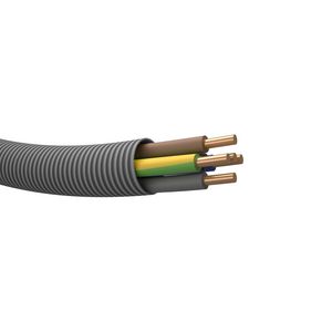 Rol a 100m. voorbedrade buis PROFIT 20 gy HVD B2ca# 5G2,5mm² (geel/groen-blauw-bruin-zwart-grijs)