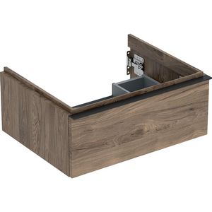 iCon wastafel onderkast met lade 60cm noten hickory