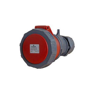 Contrastekker 5-polig 32A IP67 rood