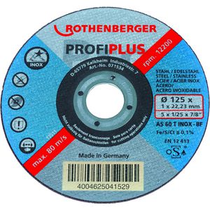 Doos a 10st. doorslijpschijf inox profi plus, 125mm dikte 1mm