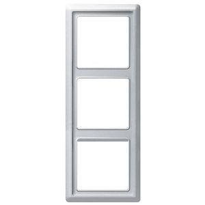 Afdekraam 3v IP44 A-w aluzilver