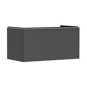 Onderkast mat grijs diamant 980x550mm 1x la voor consoles greepkleur chroom Xelu Q 54059000