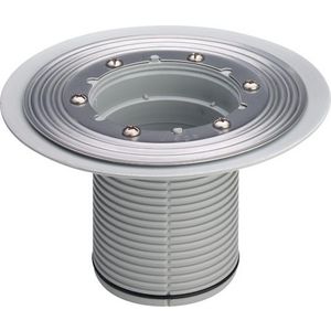 Afdichtingsflens 100 kunststof/grijs