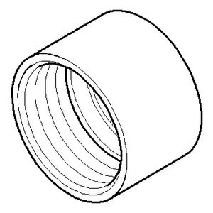 Bevestiging v. zijdouche 34x22mm Champagne gebors. (22kt Gou