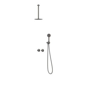 Afbouwdeel regendouche IVY combiset Bond 3 inbouwthermostaat symmetry gebor. metal black CSB3GMCACC incl. inbouwbox