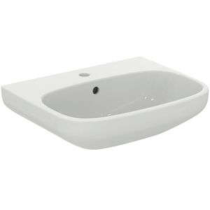 Wastafel I.LIFE-A 55x44cm met kraangat + overloop wit Ideal Plus