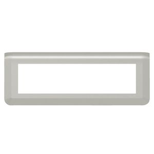 Afdekraam 8 module Aluminiumhorizontaal Mosaic