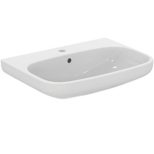 Wastafel I.LIFE-A 65x48cm met kraangat + overloop wit Ideal Plus
