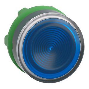 Kop drukknop Verlicht Verzonken 22mm LED Blauw Harmony XB5