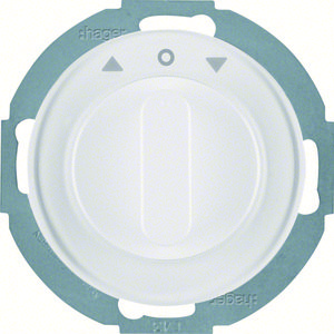 Jaloezieschakelaar 2-p + centraalstuk Serie R.classic wit