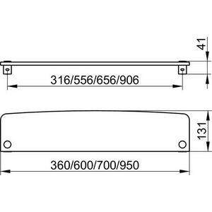 Elegance planchetconsoles verchroomd set a 2 st.