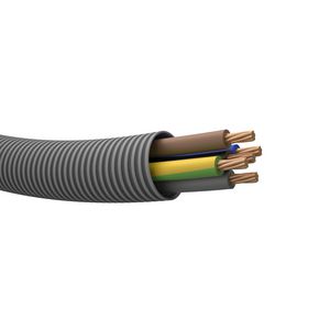 Rol a 100m. voorbedrade buis PROFIT 20 gy VD Eca# 5G2,5mm²  (geel/groen-2x blauw-2x bruin)