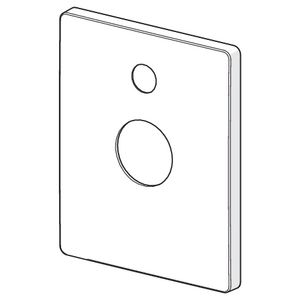 Afdekplaat 185x150mm