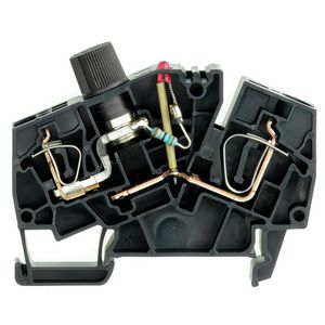 Zekeringsklem zwart 6mm² 10A 250V Nu VVE=20