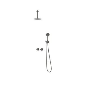 Afbouwdeel regendouche IVY combiset Bond 3 inbouwthermostaat symmetry gebor. metal black CSB3GMCDBC incl. inbouwbox