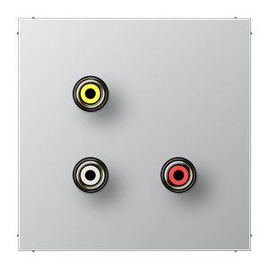 Afdekking alum.voor Cinch Audio/Video LS