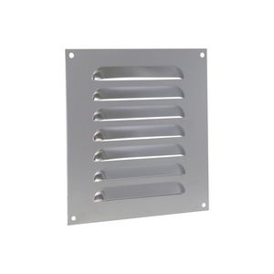 ALU schoepenrooster vlak model 200x200mm