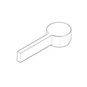Greep Hendel 120x43x23mm chr