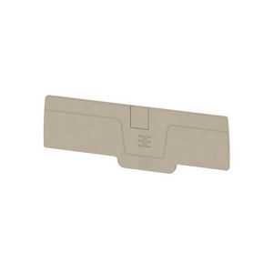 Afsluit- eindplaat d.beige h:95.9mm b:2.1mm V-0 VVE=20