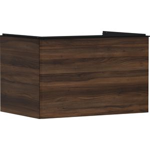 Onderkast Dark Walnut 780x550mm 1x la voor consoles greepkleur mat zwart Xelu Q 54057670