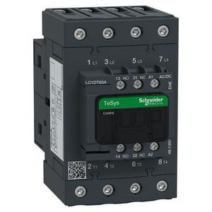 Contactor TeSys Deca 4P 60A 440V AC1 48-130V ACDC EverLink