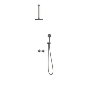 Afbouwdeel regendouche IVY combiset Bond 3 inbouwthermostaat symmetry gebor. metal black CSB3GMCDCC incl. inbouwbox