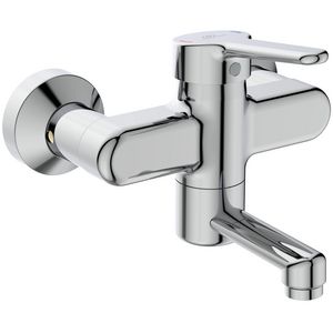 Ceraplus 2 wandmengkraan chroom draaibare uitloop 100mm incl. afsluitbare s-koppeling