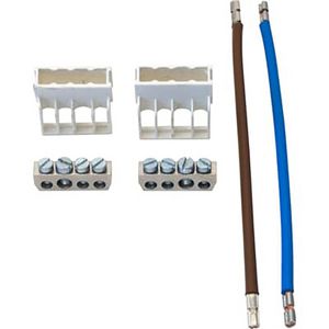 Renov aansluitset 2x4-voud aansluitbl+afdekkap 1x br+1xbl 4m