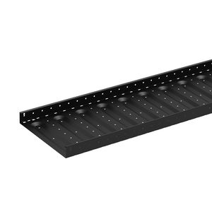 Lengte a 3m. Kabelgoot geprofileerde 400mm D1mm zwart KG281