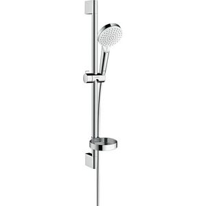 Crometta Vario doucheset 650mm wit/chroom met Casetta zeepschaal