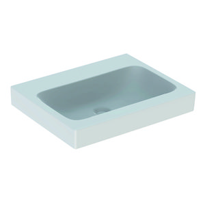ICon wastafel 60x48,5cm wit zonder kraangat zonder overloop