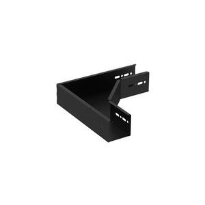 Hoekstuk vast 70mm zwart KG281