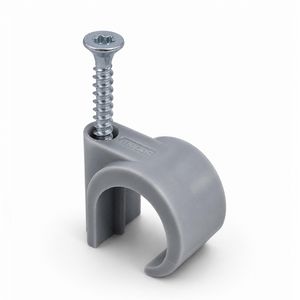 Set a 100st. Schroefclip voor flexbuis 16/19mm grijs
