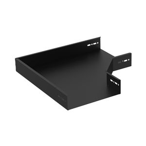 Hoekstuk vast 250mm zwart KG281