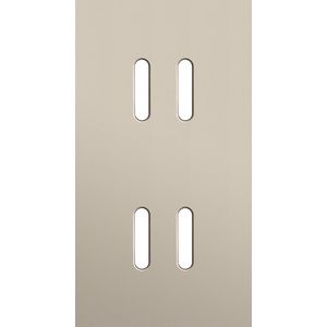 Tweevoudige afdekplaat, verticaal 71 mm centerafstand