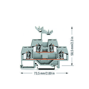 2-etageklem Rijg-/rijgklem rail 35x15+35x7,5 281-619 VVE=50