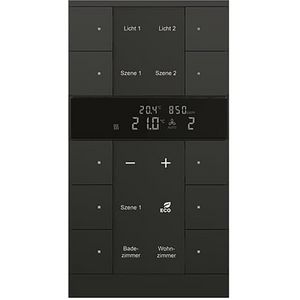 HVAC-CO2 sensor KNX - ClimaEco Mat zwart 10f CE