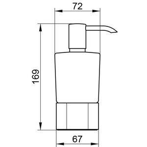 Lotiondispenser tafelmodel met houder en pomp 11654019001