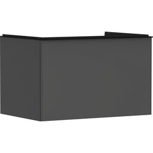 Onderkast mat grijs diamant 780x550mm 1x la voor consoles greepkleur mat zwart Xelu Q 54055670
