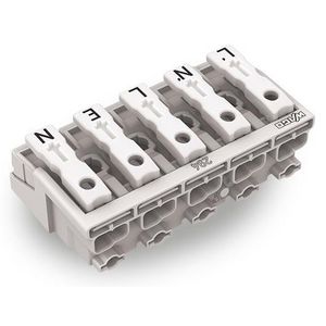 Kroonklem Drukknop extern wit 294-4095/5027-000 VVE=250