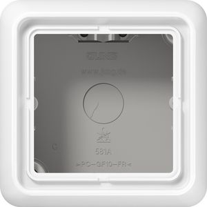 Opbouwkap CD500 alpin wit 1-voudig