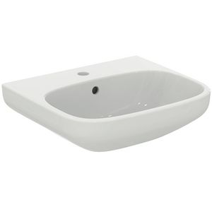 Wastafel I.LIFE-A 50x44cm met kraangat + overloop wit Ideal Plus