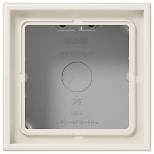 Opbouwkap gesloten LS990 wit 1-voudig