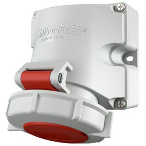 Wandcontactdoos 16A 4-polig  6H 400V IP67